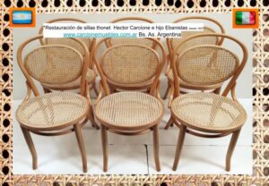 SILLAS JUEGO THONET