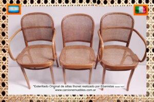 SILLAS THONET ESTERILLADAS X 3